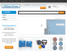 Tablet Screenshot of dillonoven.com